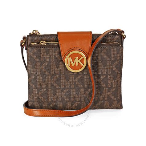 michael kors fulton small saffiano leather messenger brown|Michael Kors Fulton Saffiano Leather Messenger .